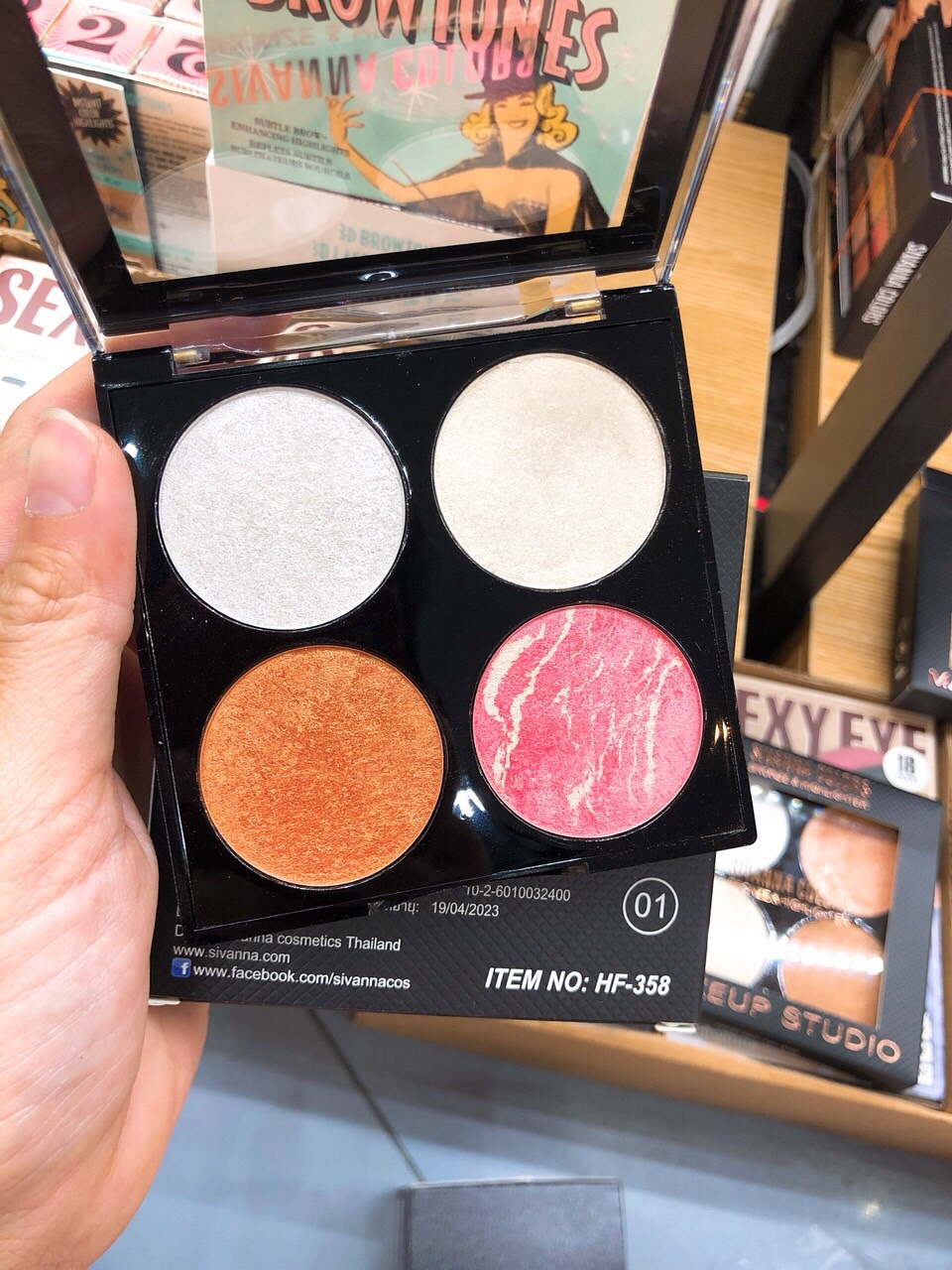 Makeup Studio Bronze & Highlighter HF-358
