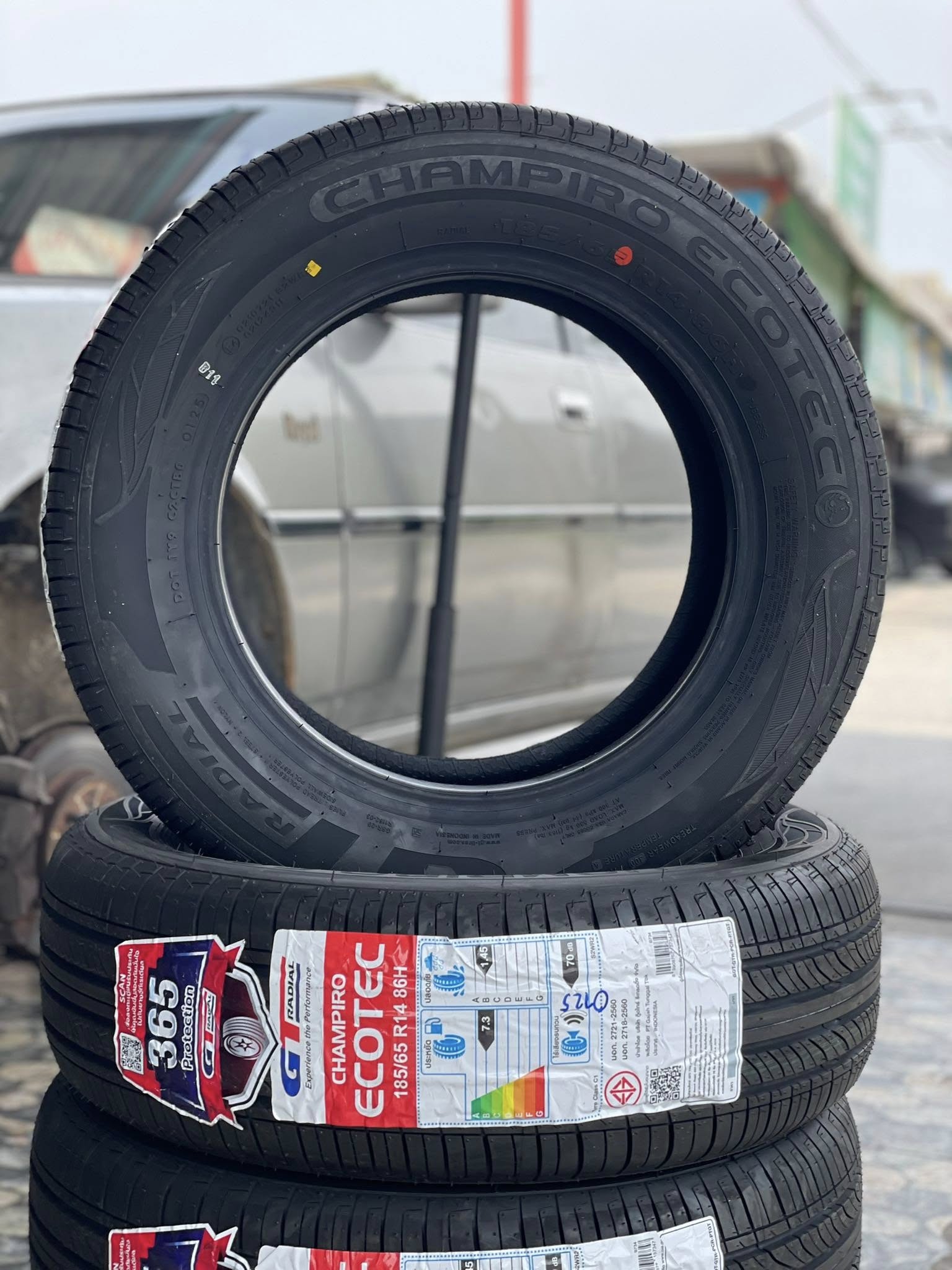 #MITSUBISHI_GalantRiyal🚘เปลี่ยนยาง 🛞🐘#GT RADIAL #ECOTEC 185/65R14 ❤️ 🛞 #ยางสมรรถนะสูง นุ่มเงียบ