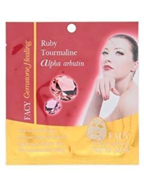 Facy Gemstone Healing Tissue Mask Ruby Tourmaline Alpha Arbutin