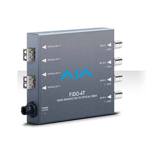 FiDO-4T-MM 4-Channel 3G-SDI to Multi-Mode LC Fiber Transmitter
