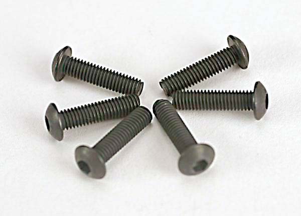 2578 Screws, 3x12mm button-head machine (hex drive) (6)