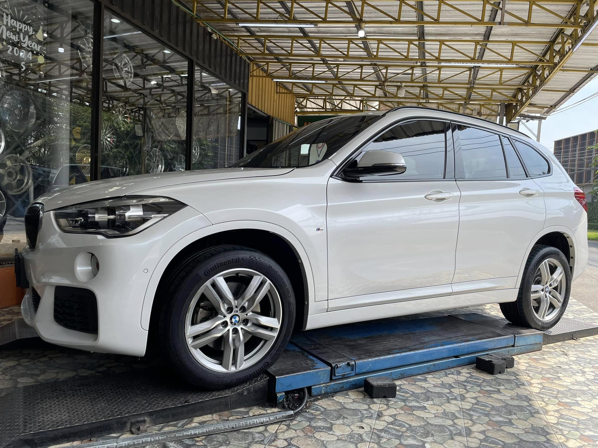 🛞 #BMW_X1 🚘เปลี่ยนยาง 🐘#Continental #MaxContactMC7 235/50R18
