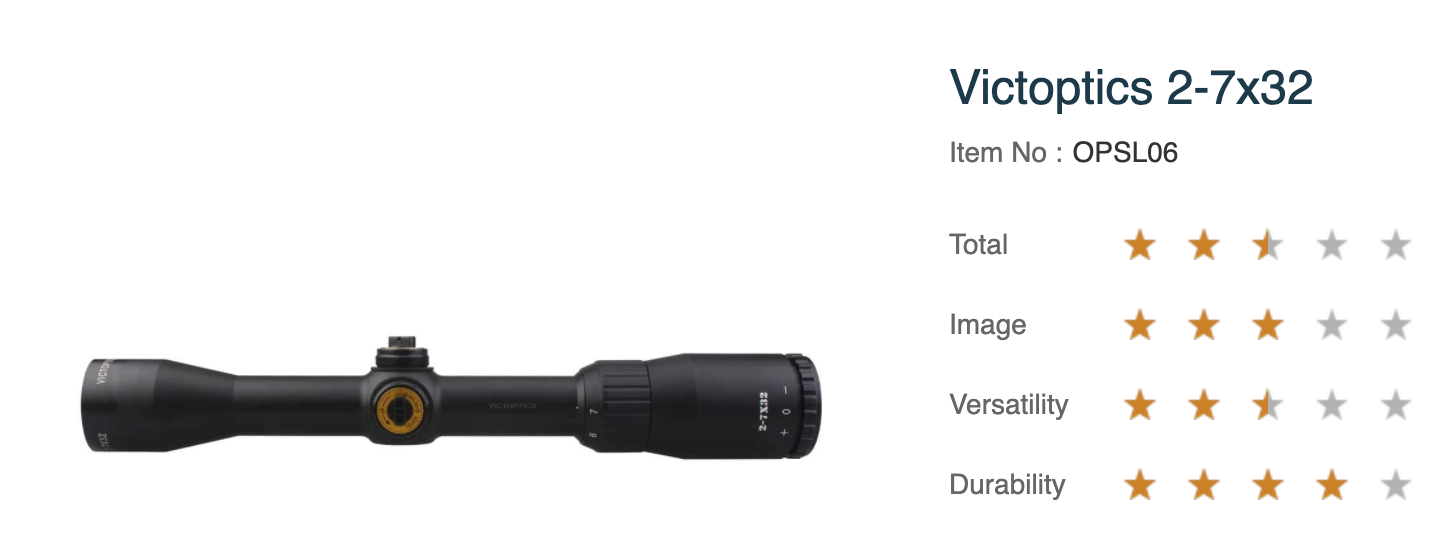 OPSL06 Victoptics WEA 2-7x32