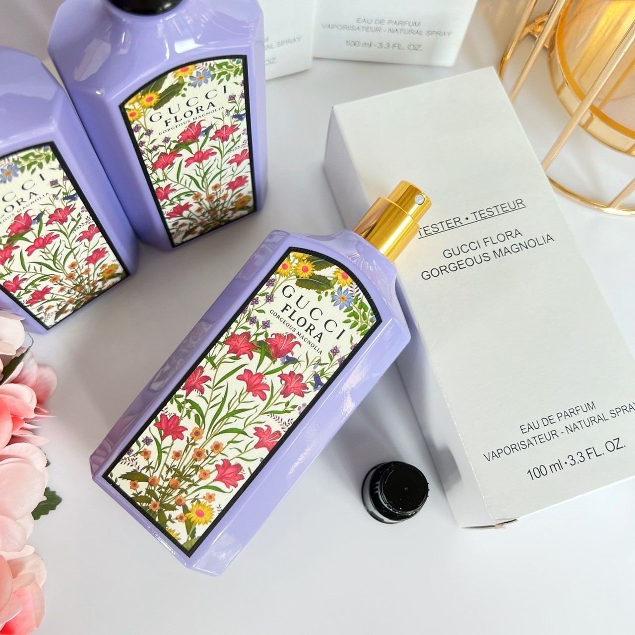 น้ำหอมGucci Flora Gorgeous Magnolia EDP 100ml กล่องเทสเตอร์