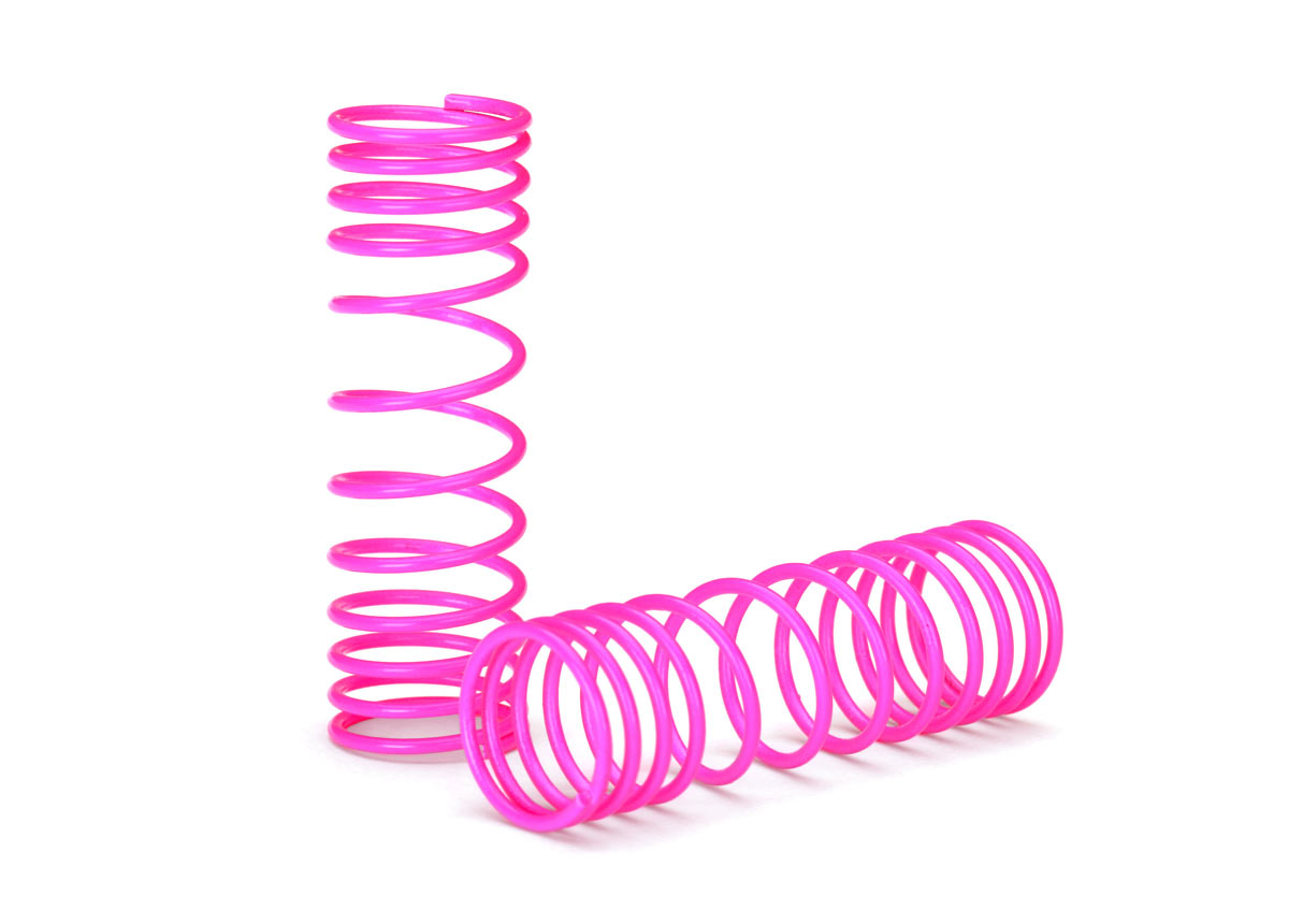 5857P Springs, front (pink) (progressive rate) (2)
