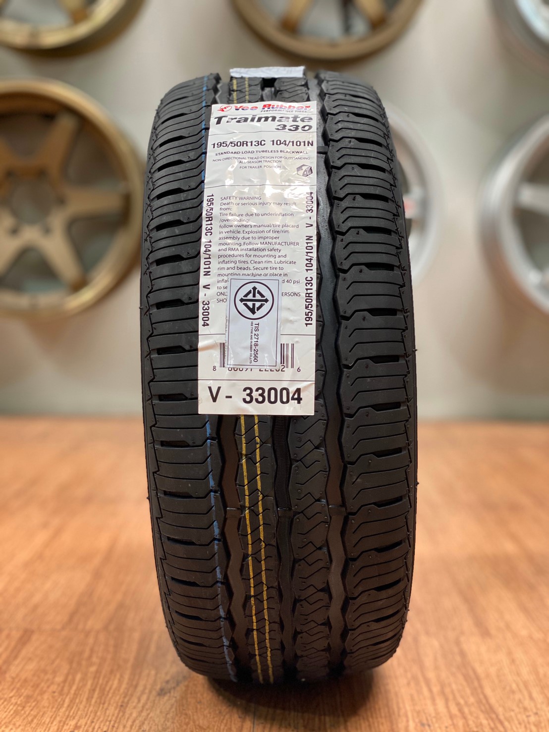 ยางใหม่ขอบ13 ยางแก้มเตี้ย Vee Ruber 195/50/R13 ยางใหม่ปี2020 สำหรับล้อผ่า ล้อหน้ากว้าง ล้อซิ่ง