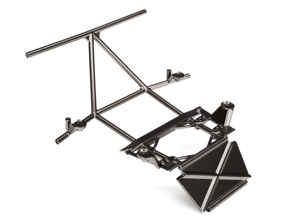 8431X Tube chassis, center section, front (satin black chrome-plated)