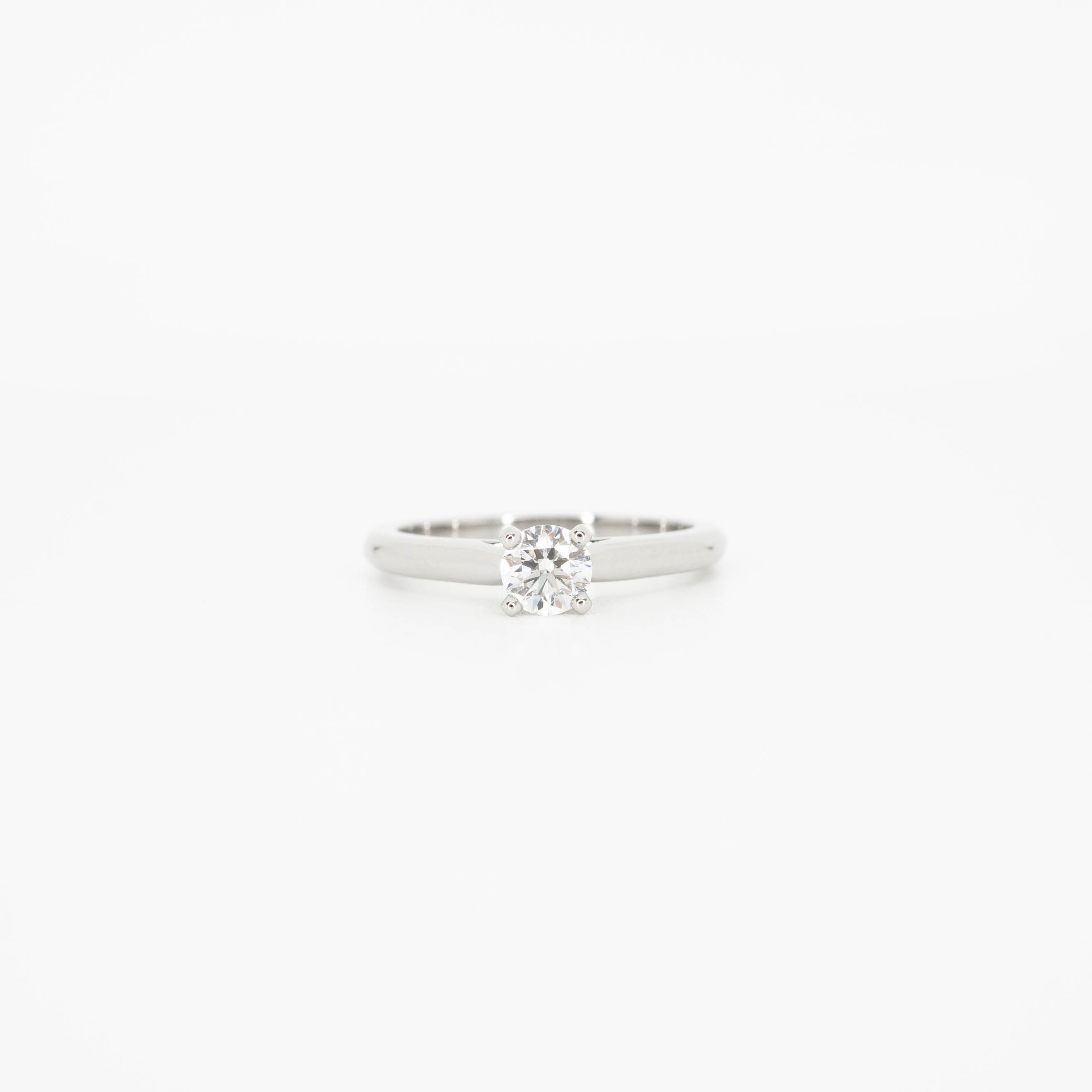 แหวน Cartier 1895 Solitaire ring Platinum950 with 0.30ct E VVS1 ไซส์ 47# (Used) +กล่องและใบเซอร์GIA