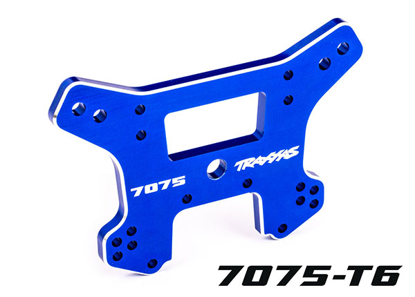 9639 Shock tower, front, 7075-T6 aluminum (blue-anodized) (fits Sledge®)