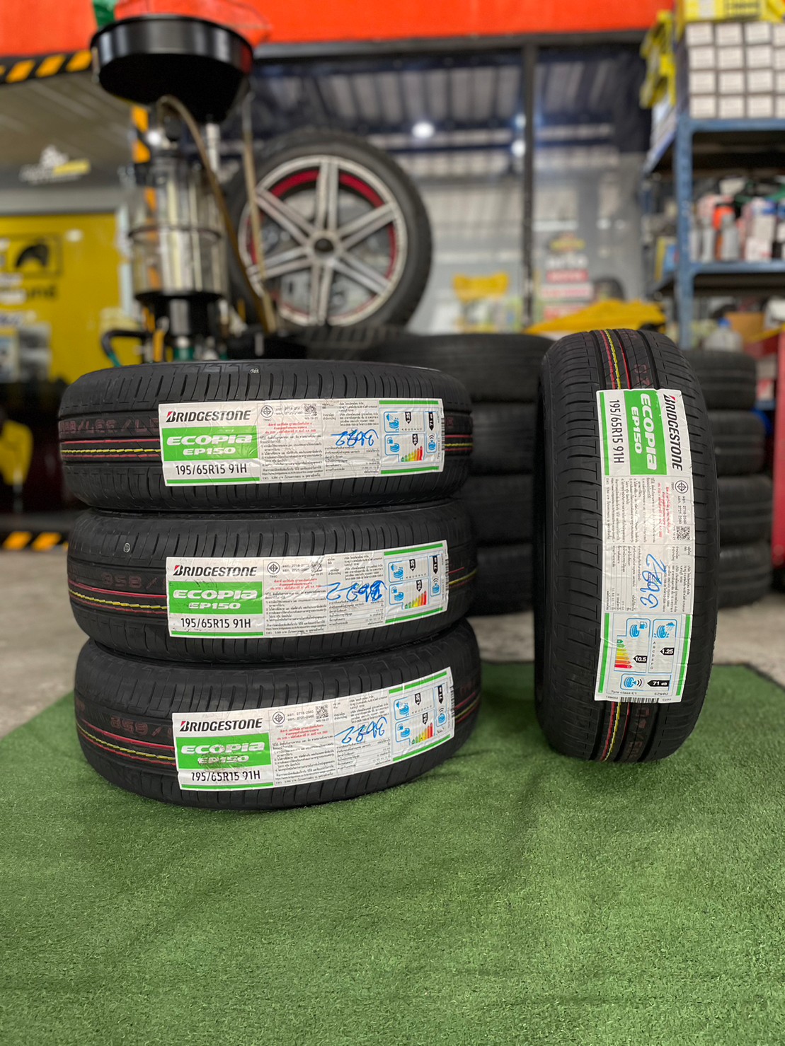 #BRIDGESTONE #Ecopia #EP150 195/65R15 ยางใหม่ปลายปี22