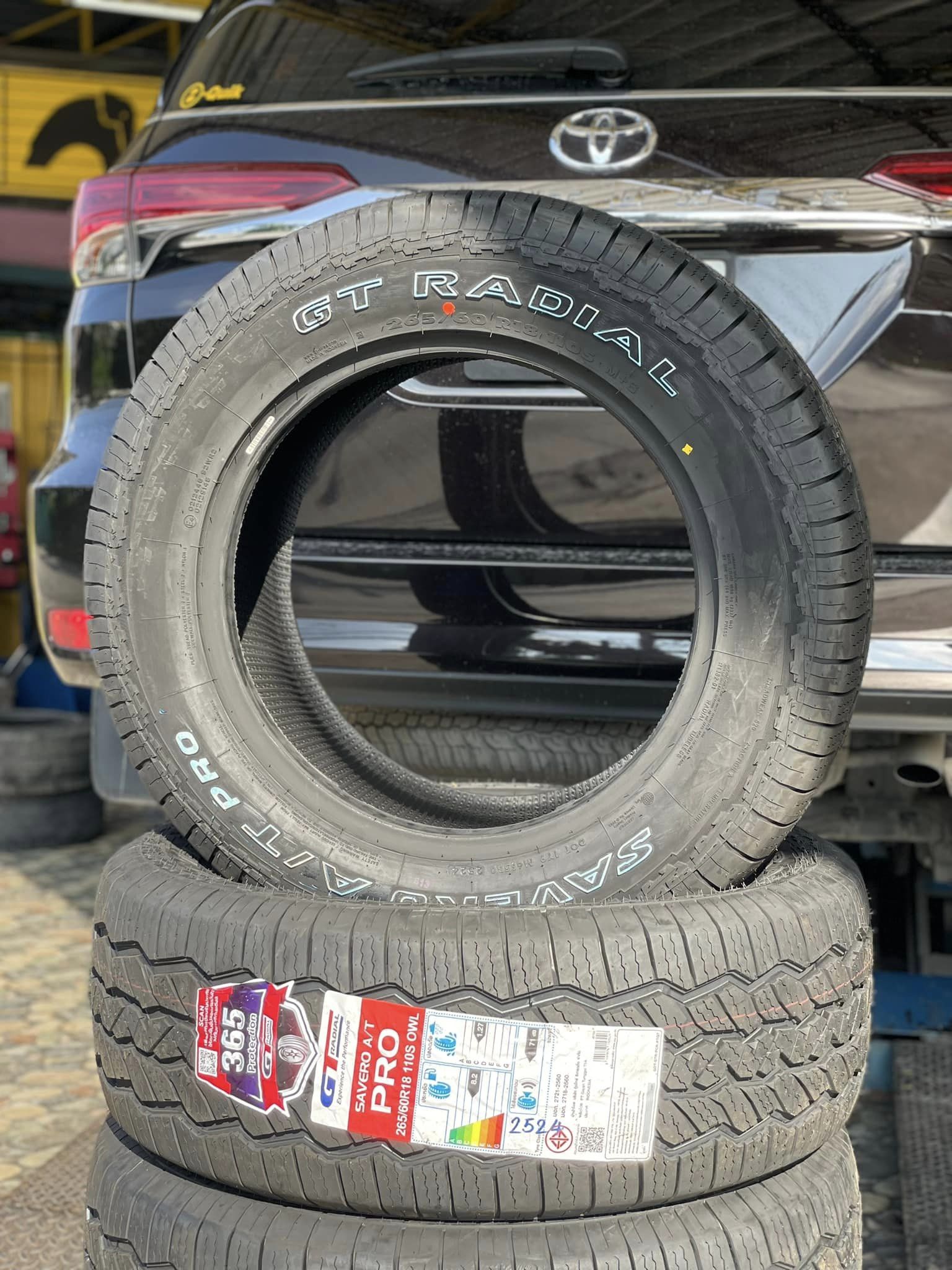 🚘 #TOYOTA_FIRTUNER เปลี่ยนยาง 🛞 #GT RADIAL SAVERO AT PRO 265/60R18