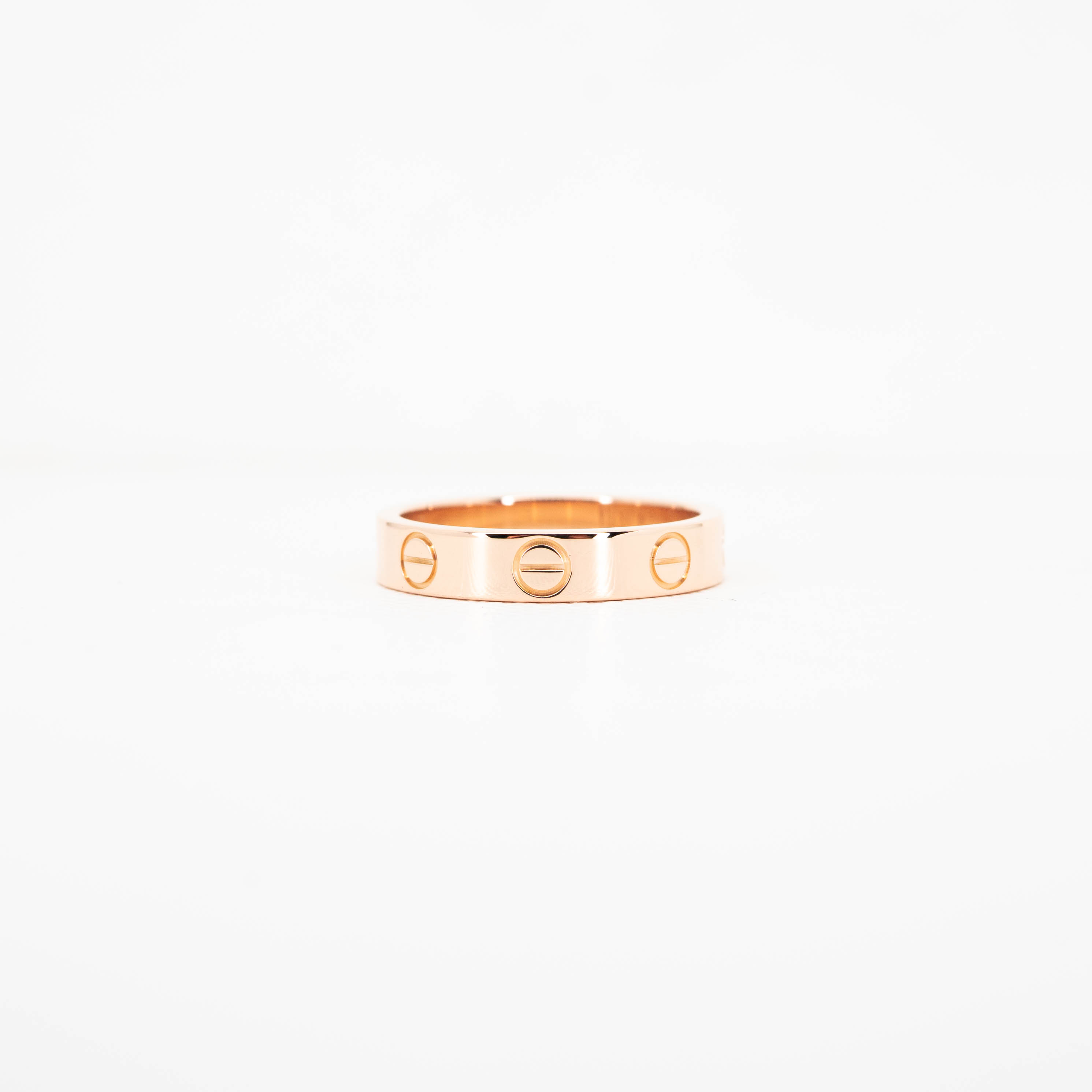 แหวน Cartier Love band ทองชมพู18K ไซส์ 49# (Used)