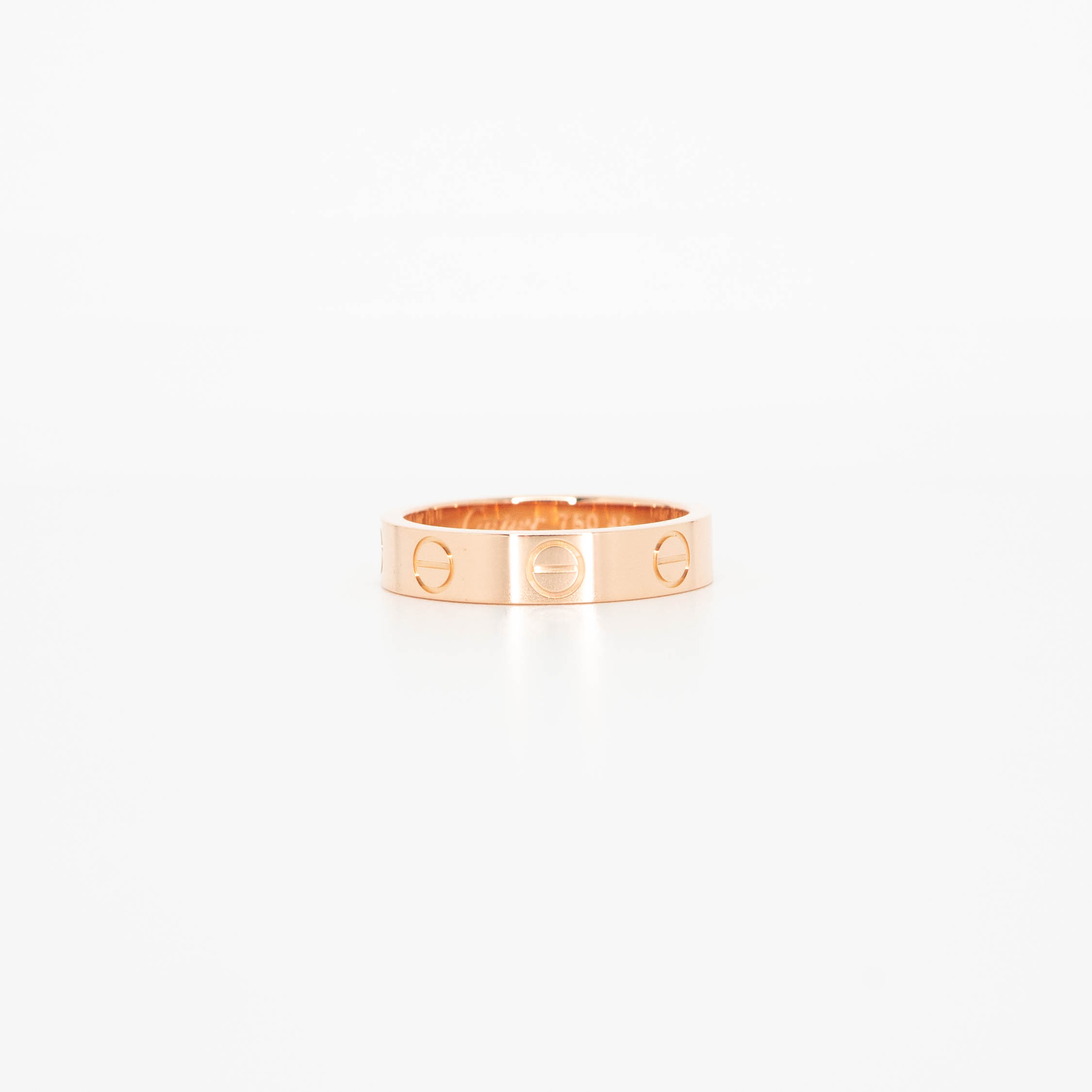แหวน Cartier Love band ทองชมพู18K ไซส์ 46# (Used) +การ์ด