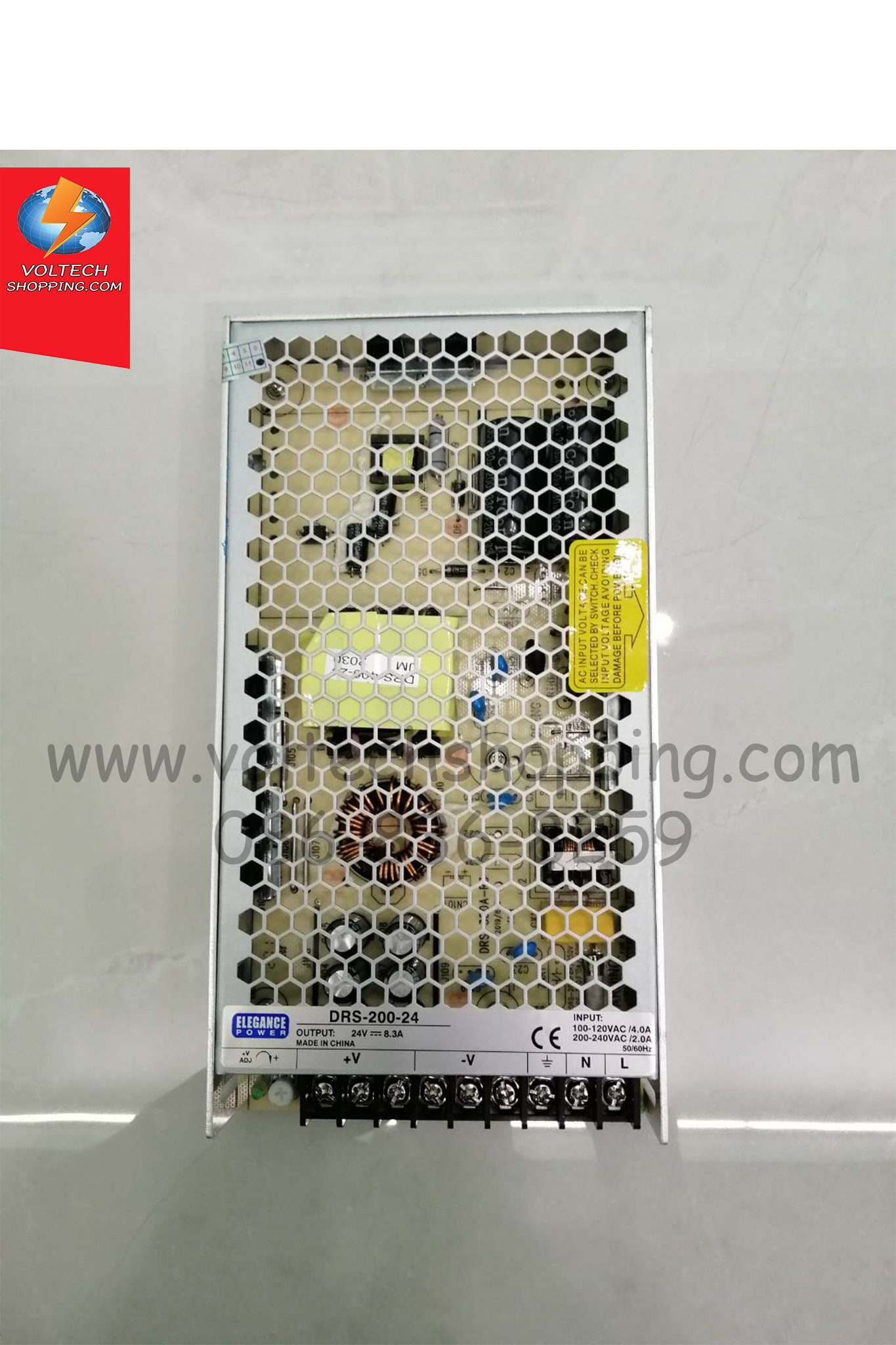 Power Supply 220VAC/24 VDC, 8.3A, 200W