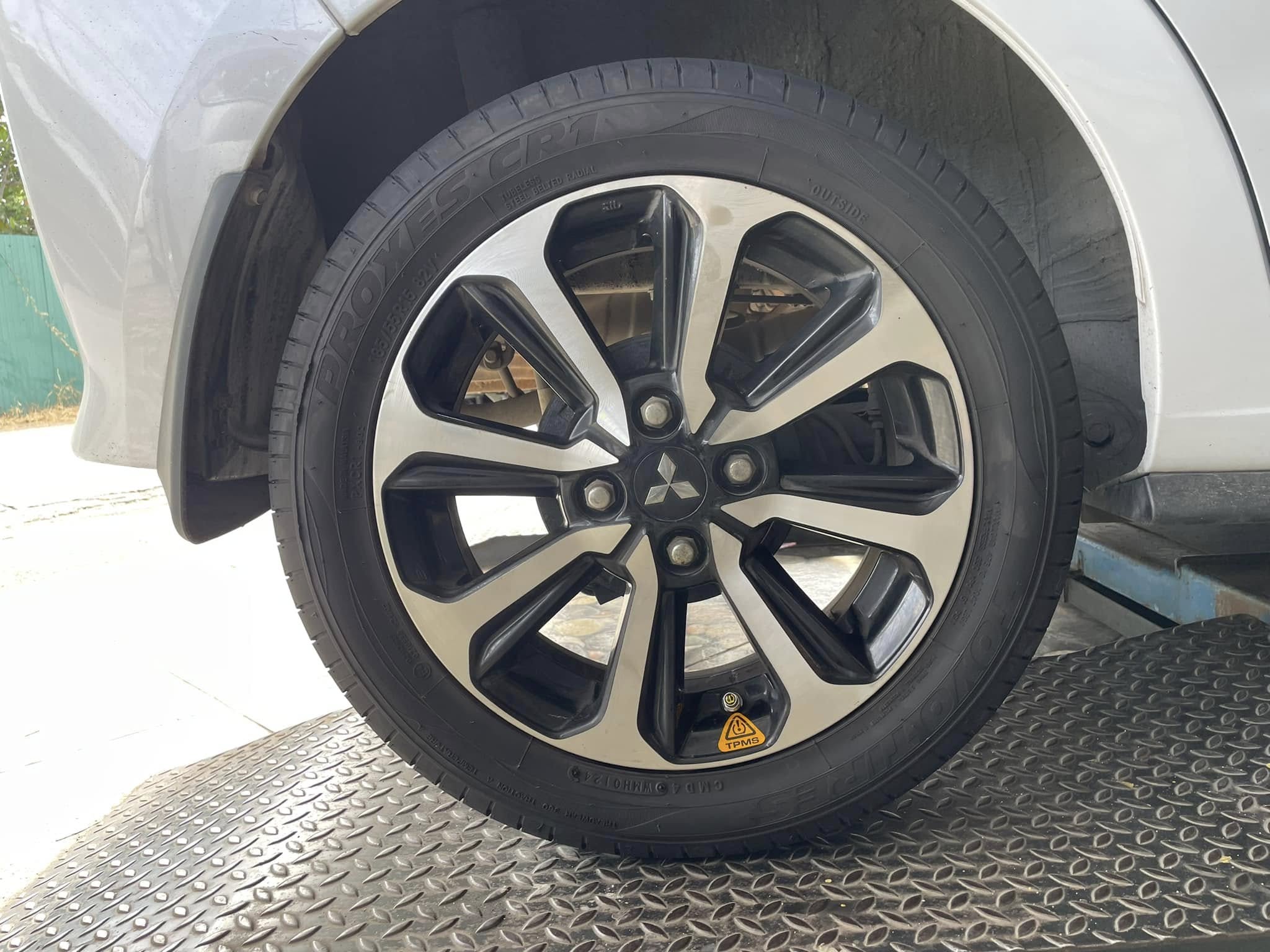 #MITSUBISHI_MIRAGE🛞 ติดตั้งตัววัดลมแบบไร้สาย #Steelmate #MT12+