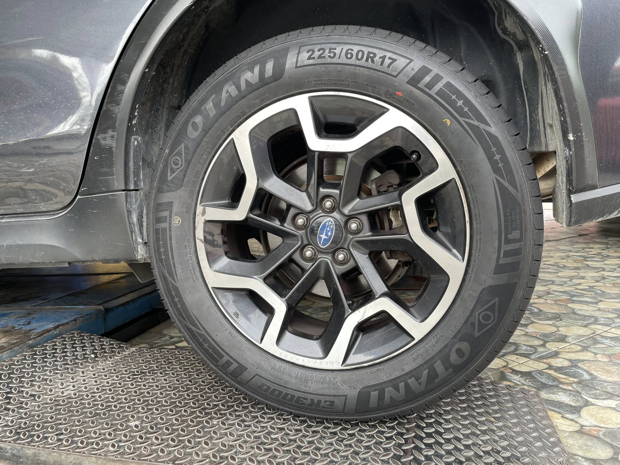 SUBARU_XV🚘เปลี่ยนยาง 🛞🐘#OTANI_EK3000_225/60R17