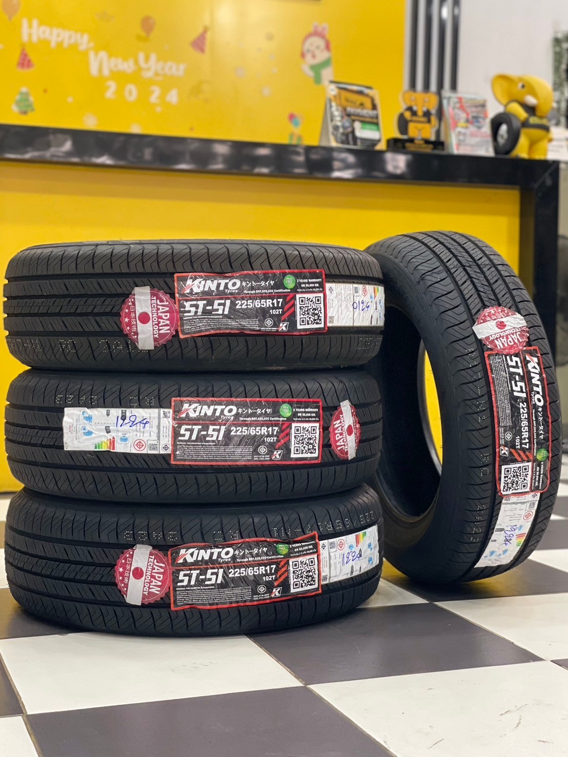 #ยางใหม่คินโต๊ะ #KINTO-ST51 225/65R17 ยางใหม่ปี2024