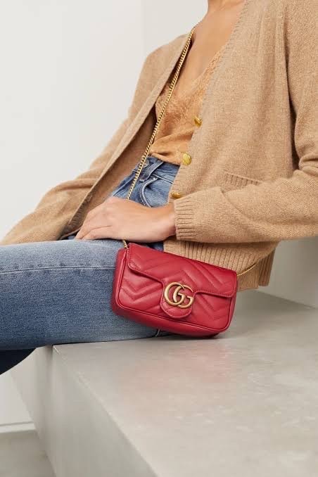 Gucci Marmont Super mini สืแดง มือสอง