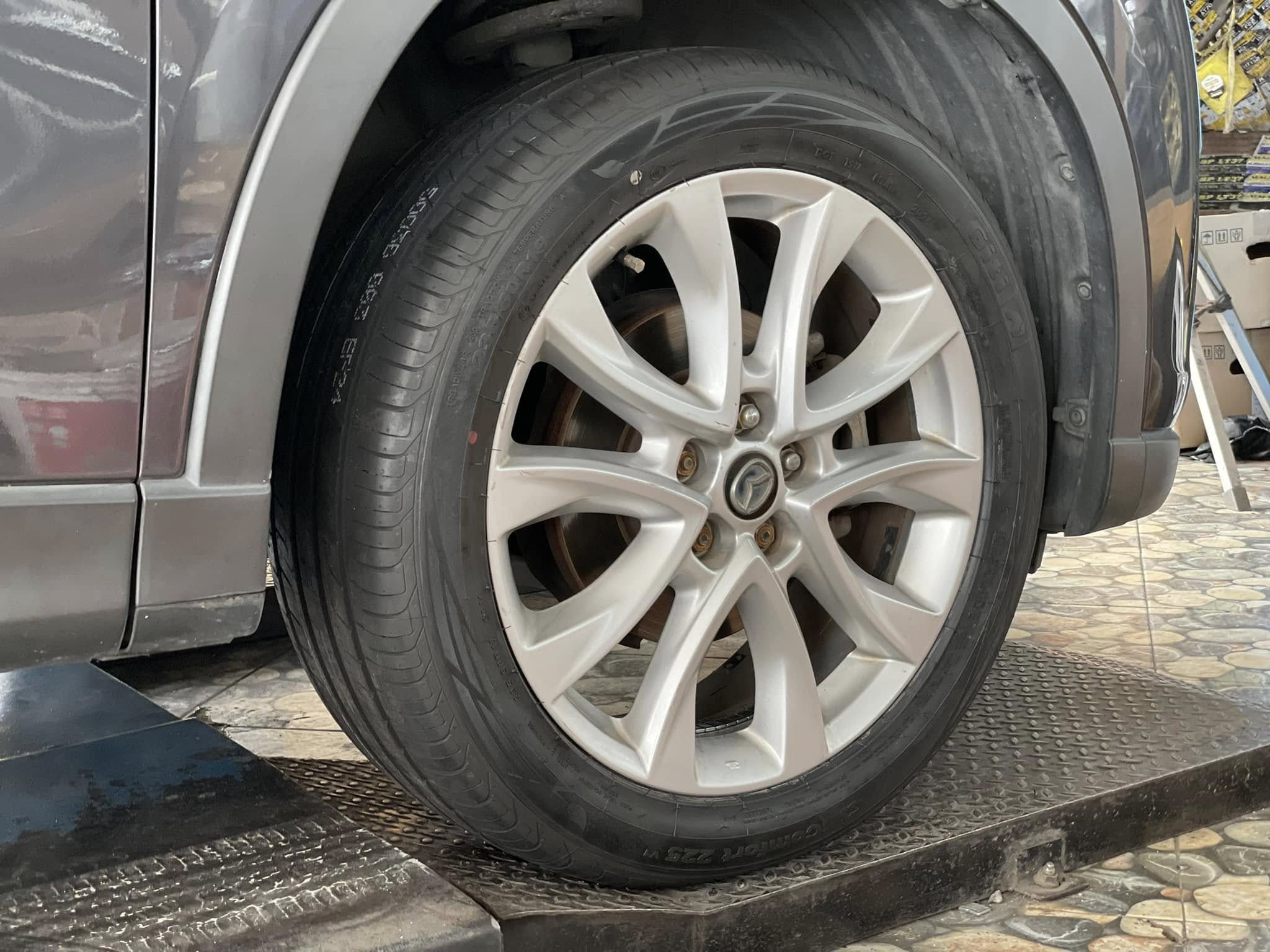MAZDA_CX5🛞 เปลี่ยนยาง #GITI_Comfort225V1_235/50R19 #บริการตั้งศูนย์ล้อ