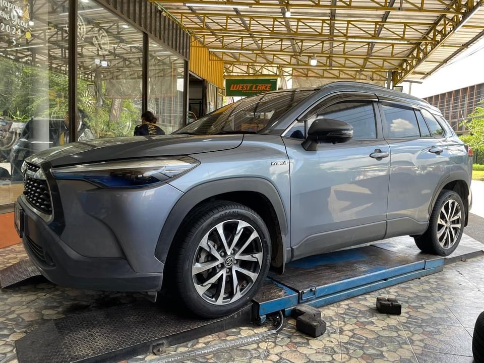 เปลี่ยนยาง 🚘 #TOYOTA_CORDLLA CROSS #OTANI #KC2000 225/50R18