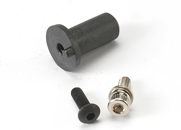 5661 Motor mount hinge post/ 4x12mm BCS (1)/ 4x10mm CS with split and flat washer (1)