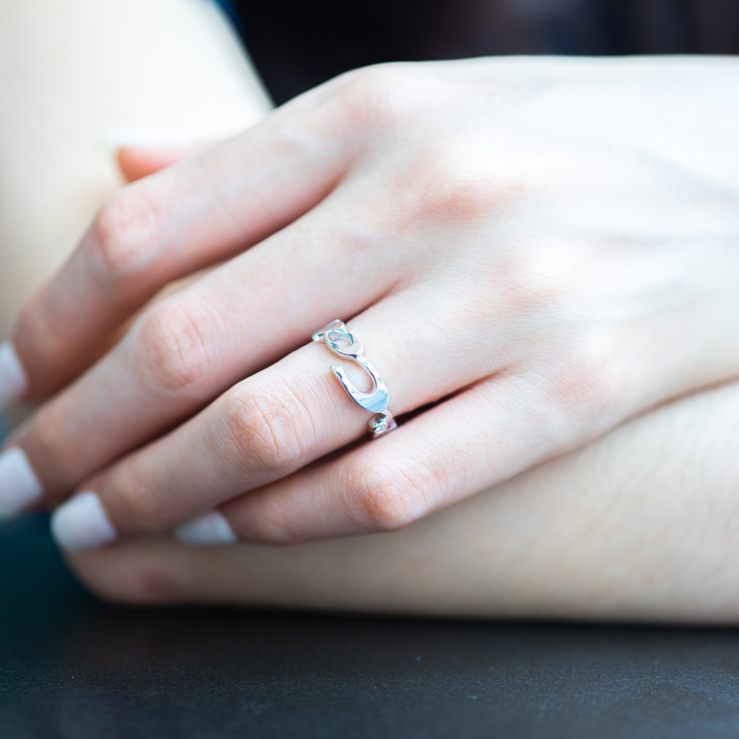 แหวน Cartier Signature 3Diamonds Limited Edition ทองขาว18K ไซส์ 48# (Used)