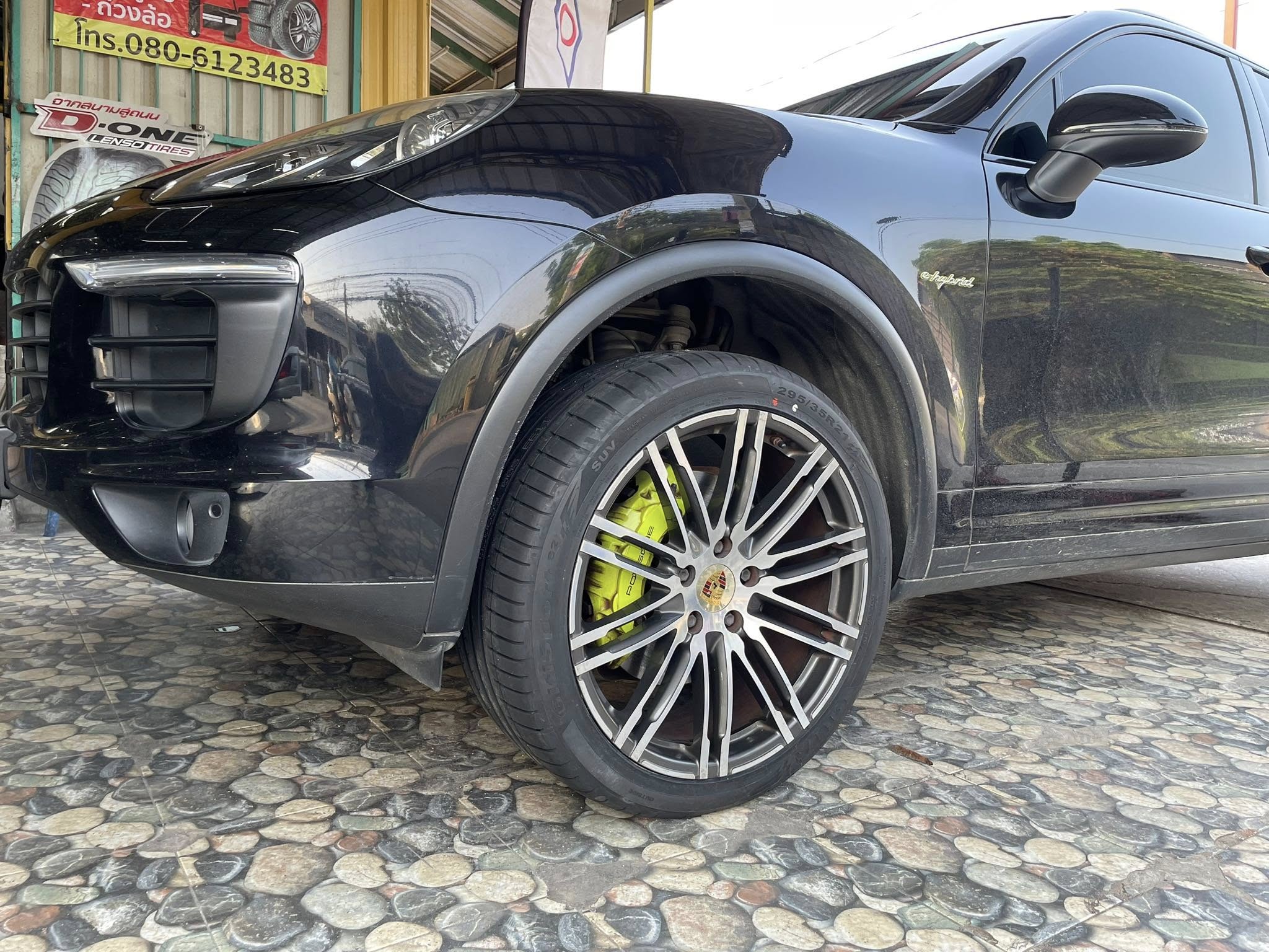 PORSCHE_CAYENNE 🚘เปลี่ยนยาง 🛞🐘#GITI_SportS2_295/35R21