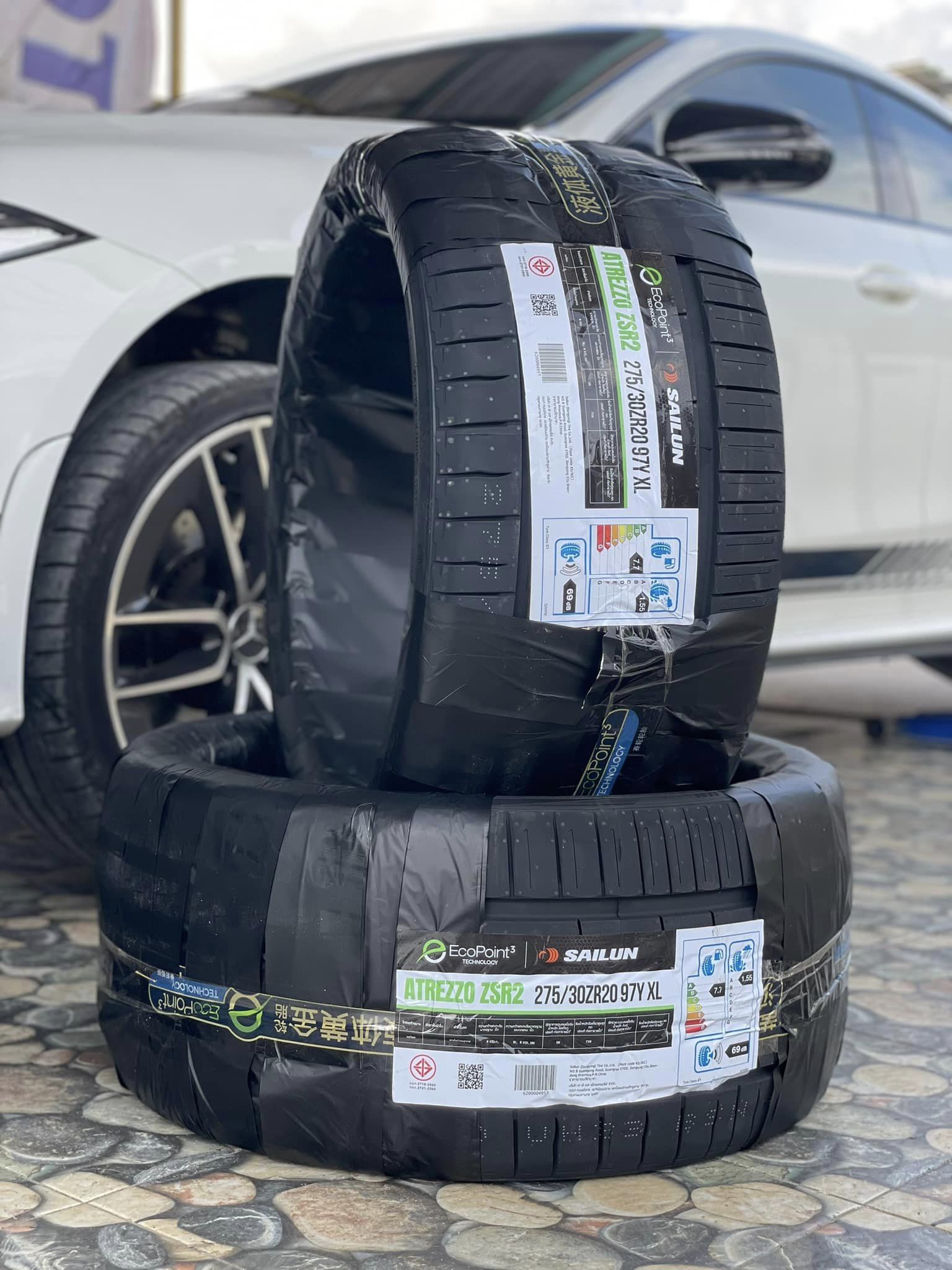 BENZ_CLS53🚘เปลี่ยนยางสปอร์ตสมรรถนะสูง#SAILUN_ZSR2_Ecopoint3_245/35R20 ❤️ 🛞 #SAILUN_ZSR2_Ecopoint3_275/30R20