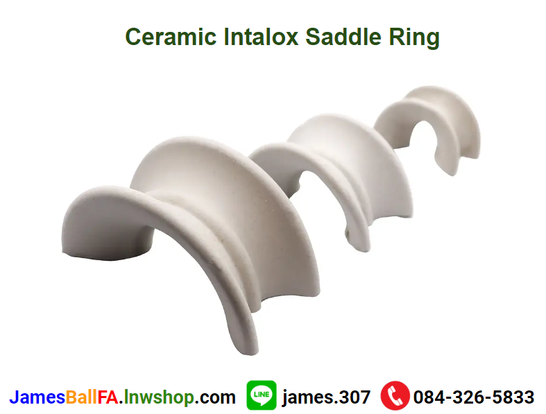 Ceramic Intalox Saddle Ring แหวนเซรามิคอินทาล็อซทรงอานม้า