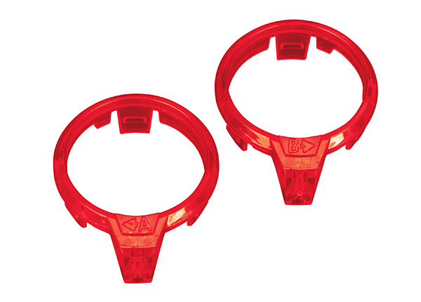 7961 LED lens, motor, red (left & right)