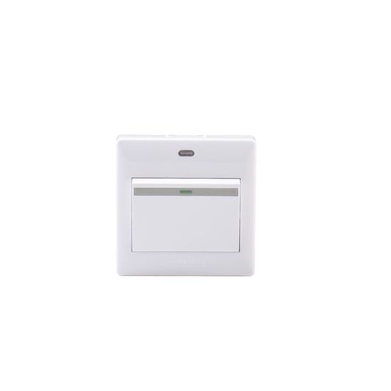 HACO สวิตซ์ทางเดียว 1 ช่อง รุ่น M3-S11 สีขาว +กล่องลอย