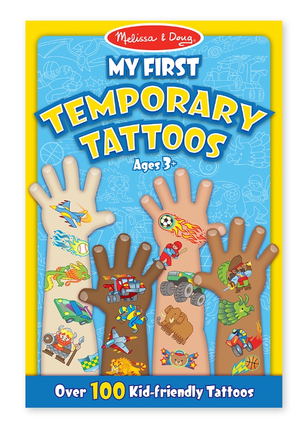 JBM179-2947 Temporary Tattoo - Blue