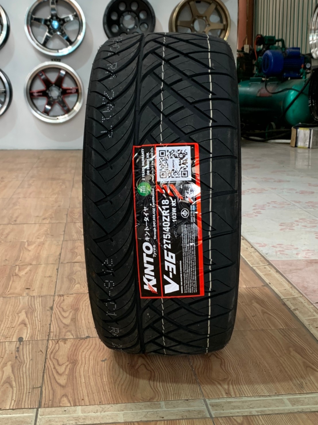 KINTO V-36 275/40R18 ยางสปอร์ตลายซิ่งคุณภาพดีนุ่มหนึบ ยางสายพันธุ์ญี่ปุ่น