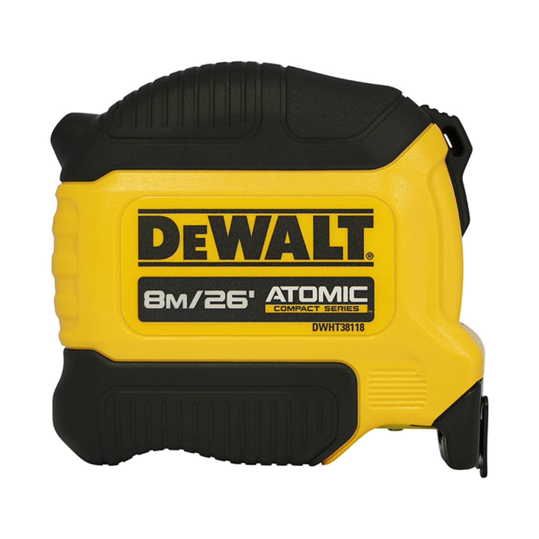 DEWALT ตลับเมตร Atomic ขนาด 8 เมตร No.DWHT38118-30