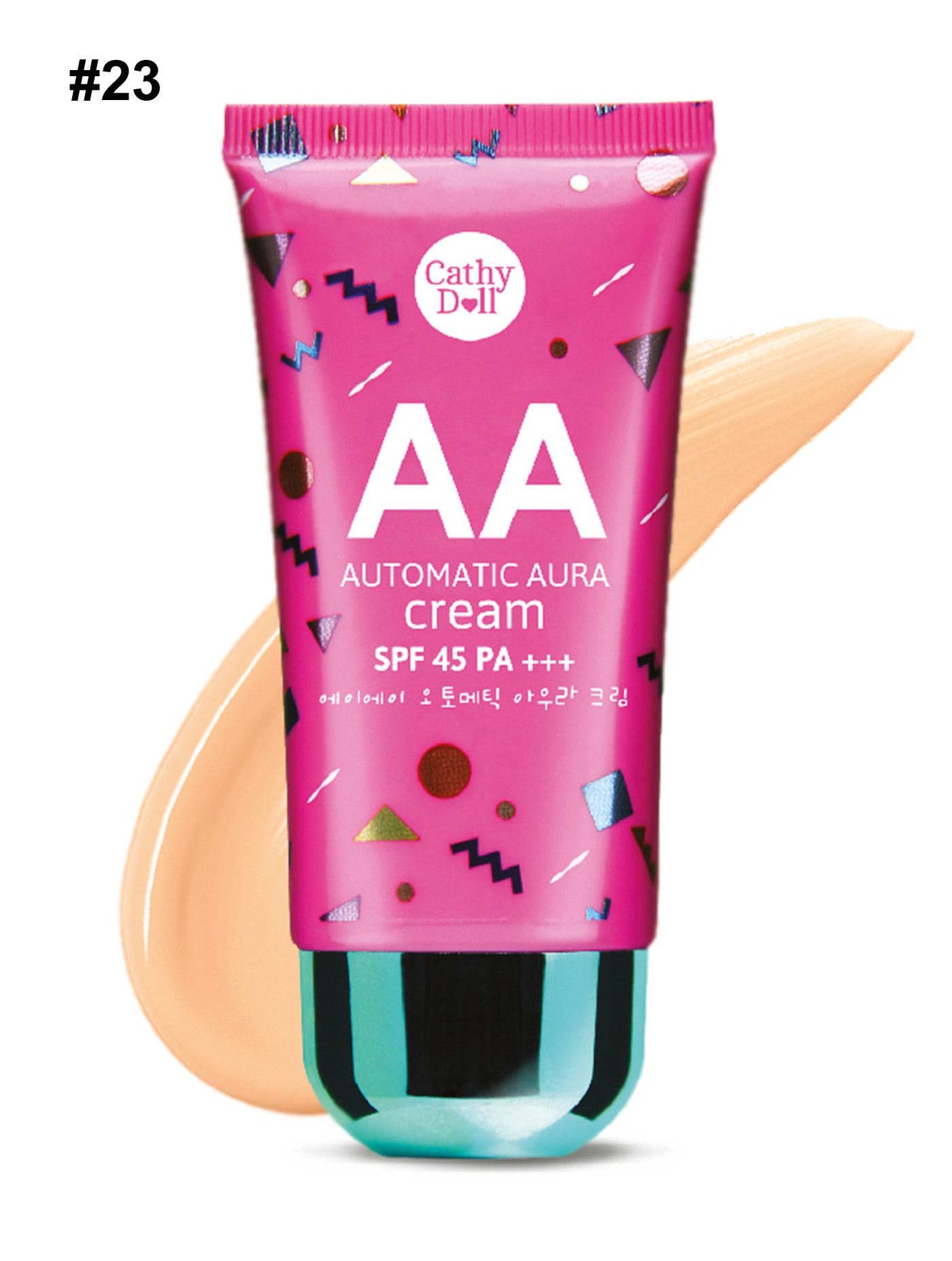 Karmart Cathy Doll Automatic Aura Cream SPF45 PA+++ 50g. AAครีม # 21 #23 (แบบหลอด)