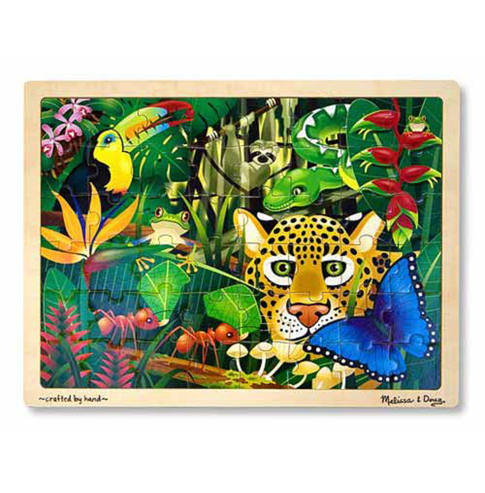 3803 Wooden Jigsaw Puzzle 48 pc Rain Forest