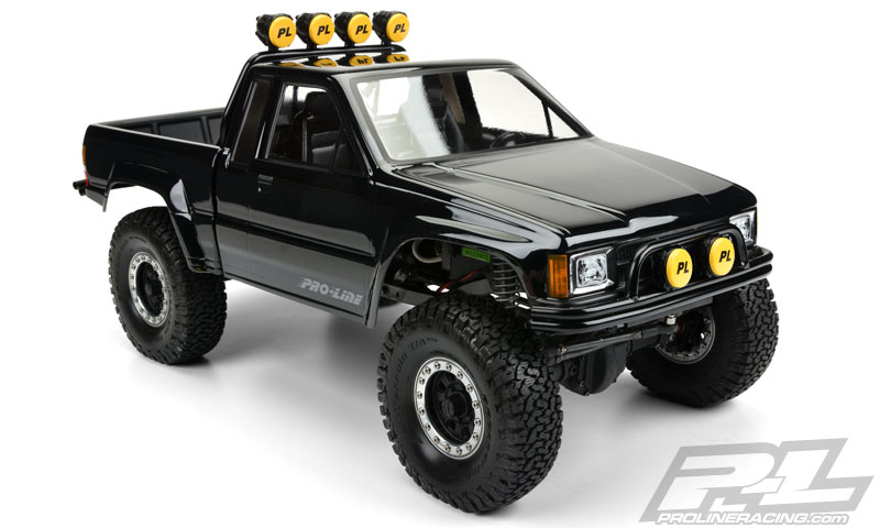 PRO-3466-00 1985 Toyota HiLux SR5 Clear Body (Cab + Bed) for SCX10 Trail Honcho 12.3" (313mm) Wheelbase