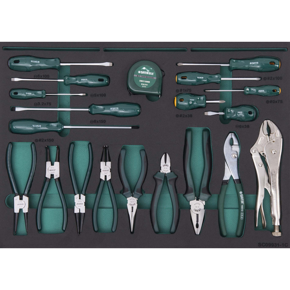 ตู้เครื่องมือช่าง 6 ลิ้นชั้น + เครื่องมือ 368 ชิ้น No.SC09931 SATA