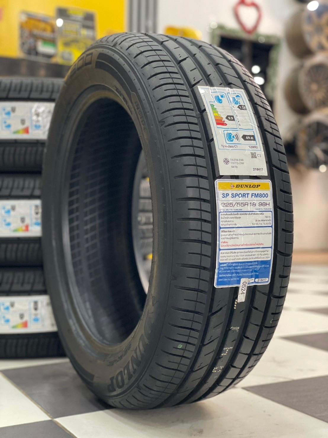 🔥🔥ราคาโปรโมชั่น🔥🔥🔥 ยางใหม่ DUNLOP SP SPORT FM800 225/55R18 ยางใหม่ปี2024