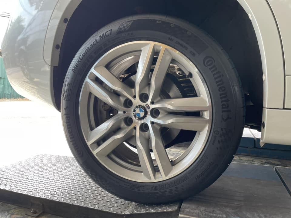 🛞 #BMW_X1 🚘เปลี่ยนยาง 🐘#Continental #MaxContactMC7 235/50R18