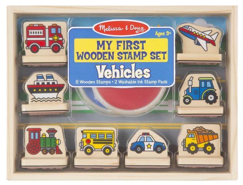 2391 My First Wooden Stamp Set - Vehicles