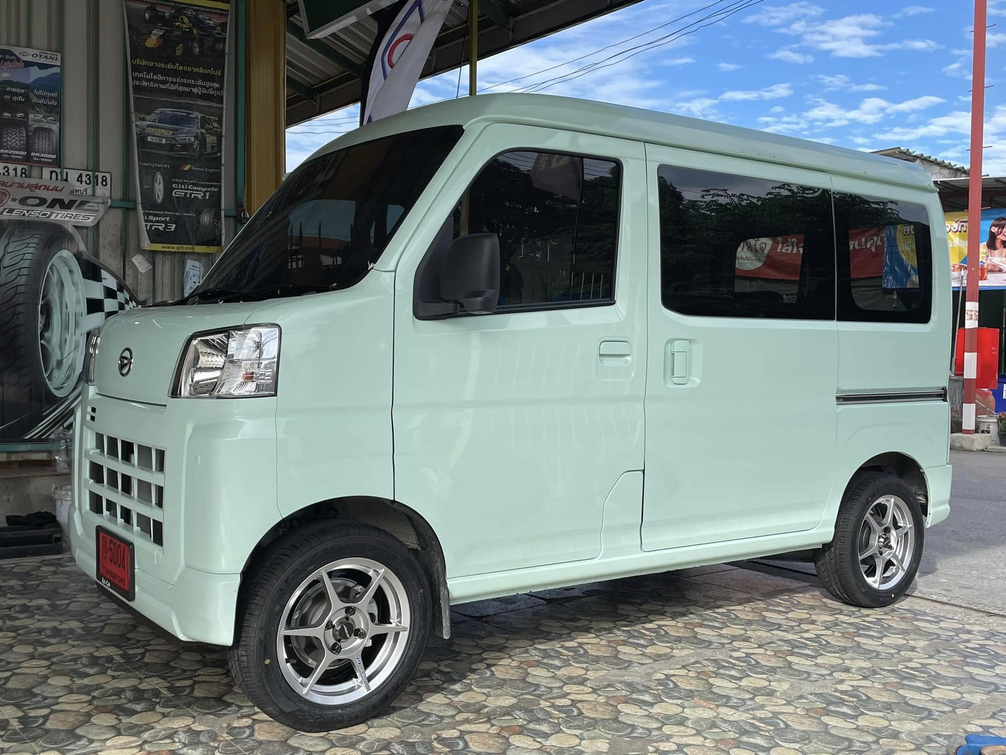 #DAIHATSU_HIJET CARGO🛠 #SAILUN_STREZZO_ELITE 185/55R14 #ล้อSSW204 #P1 14X5.5 ET38 4X100 HP