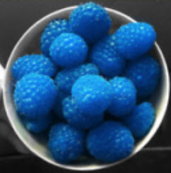 ราสเบอรี่ (Raspberry) สีน้ำเงิน / 100 เม็ด