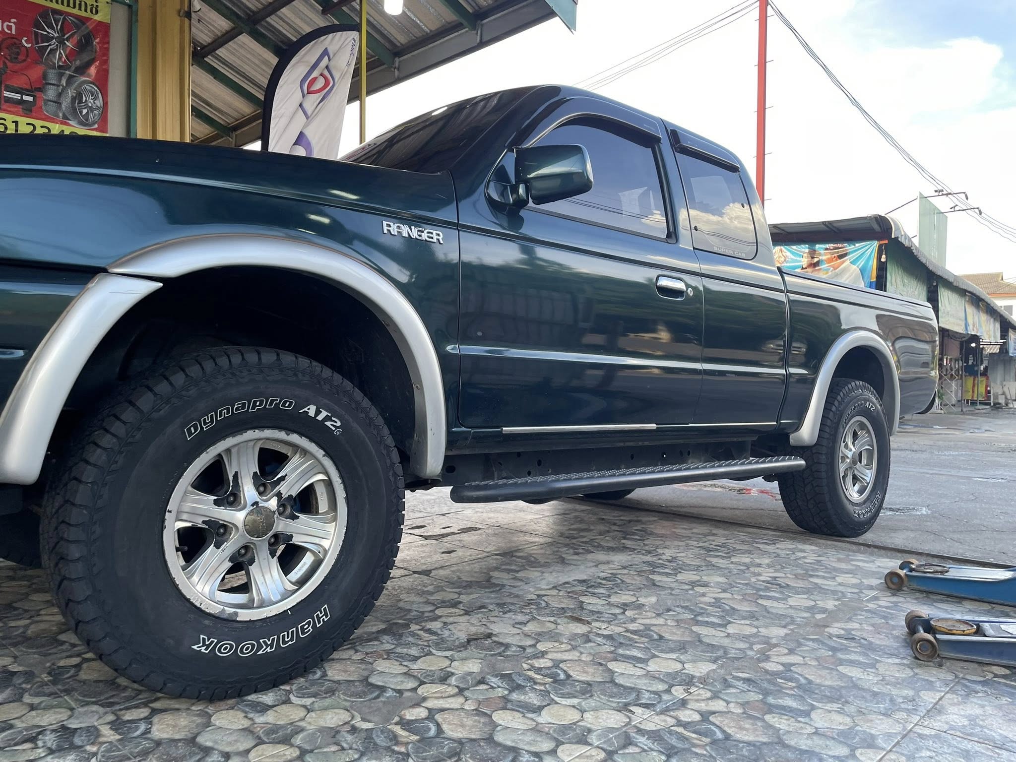 🛞❤️ #FORD_RANGER 🚘เปลี่ยนยาง 🛞🐘#HANKOOK_AT2_31X10.5R15