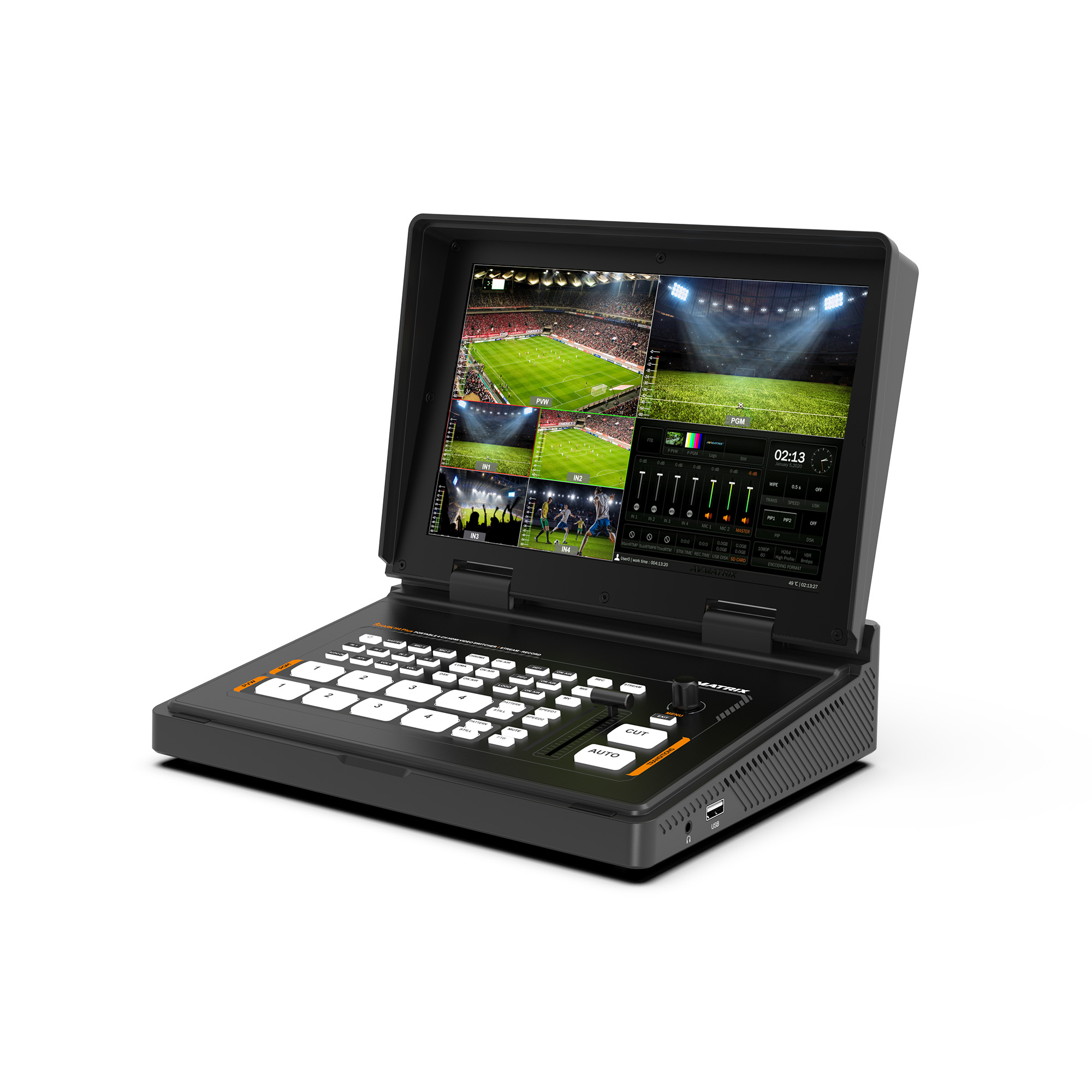 AVMatrix SHARK H4 PLUS 4-CH HDMI VIDEO SWITCHER
