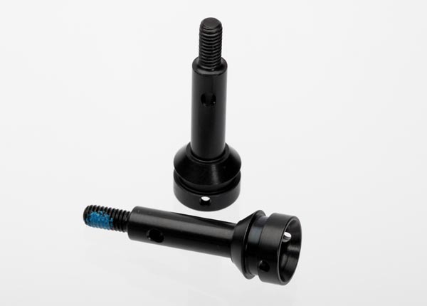 6453 Stub axle, rear, 6mm (steel-splined constant-velocity driveshaft) (2)