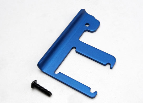 5361 Chassis brace, Revo (3mm 6061-T6 aluminum) (blue-anodized)/ 4x16mm BCS