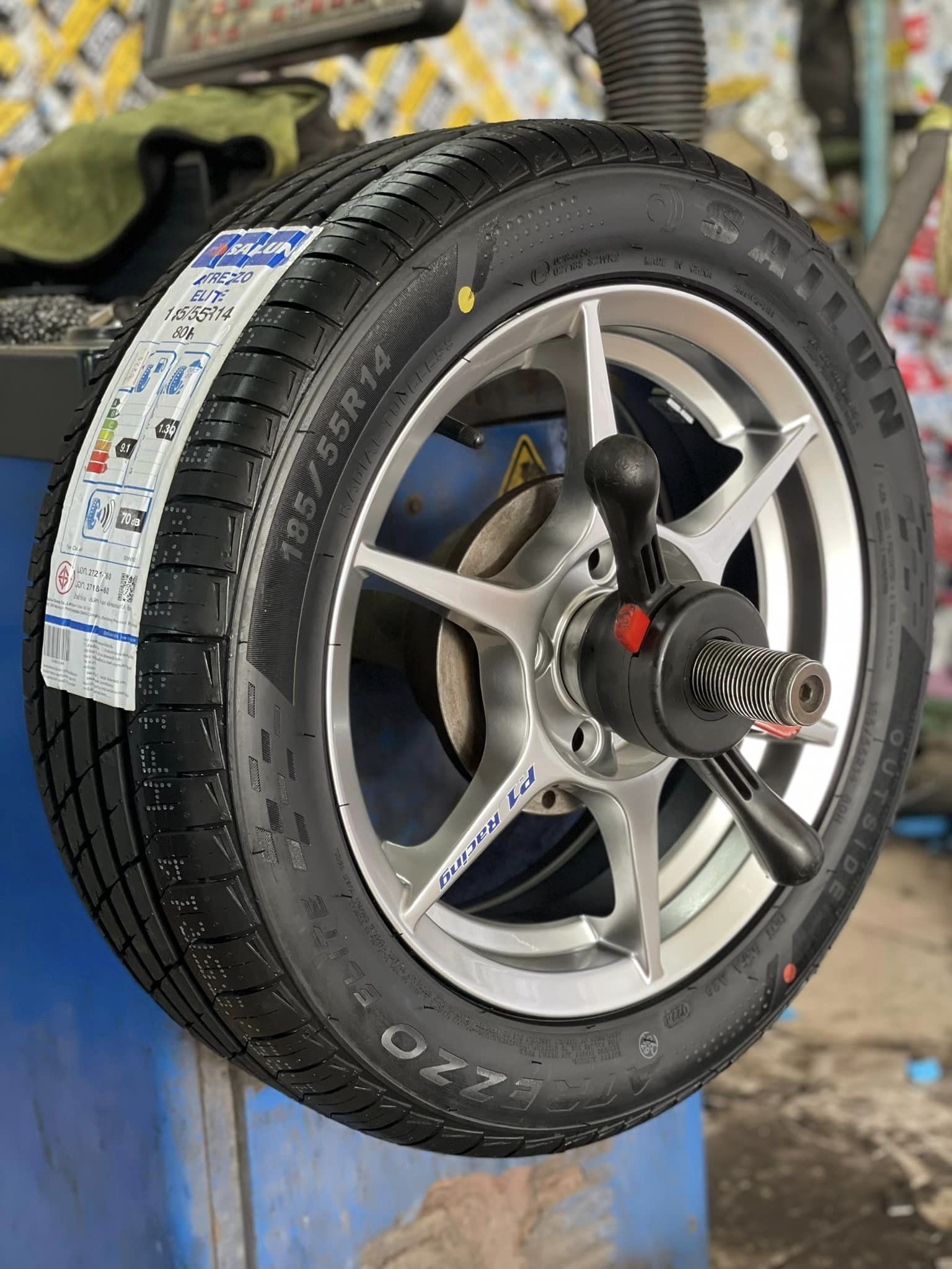 🚘 #Volt_City EV🛞 🛞 #SAILUN_ATREZZO ECO 185/55R14 ยางสปอร์ตคุณภาพดี 🛞 #ล้อแม็กซ์SSW Model204สีเทากันท14X5.5 ET38 4X100