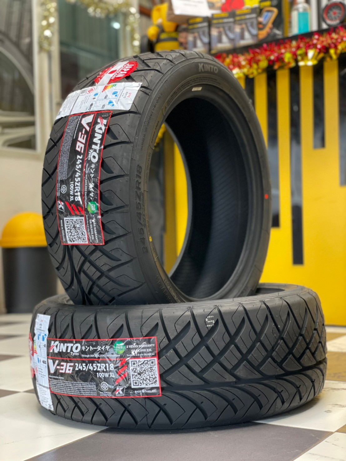 KINTO V36 245/45R18 275/40R18 ยางใหม่ปี2023