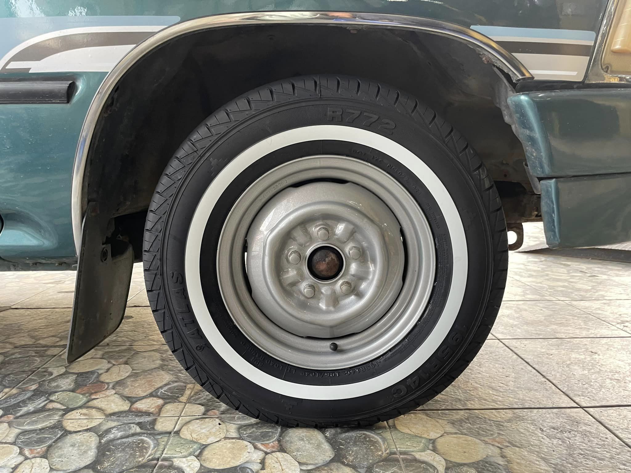 🚘 #TOYOTA_Mighty-x เปลี่ยนยาง 🛞 #ATLAS_R772_ยางขอบขาว 195R14